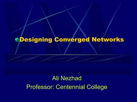 converged Networks | PPT 