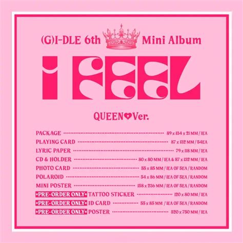 G I DLE I Feel Queen Ver Bak Bak K Pop Store