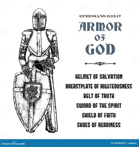 Full Armor of God stock illustration. Illustration of battle - 246905642