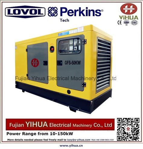 40kw50kva Silent Diesel Generator Powered By Lovol Perkins Engine