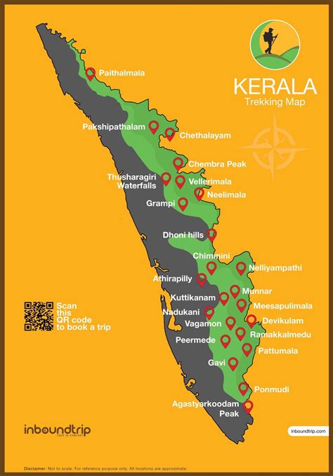 Tourism Map Of Kerala Kerala Tourism Map Kerala Tourist Map Images