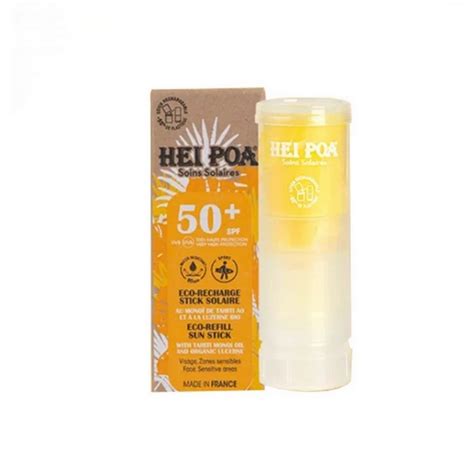 Hei Poa Eco Recharge Stick Solaire Visage Spf Lasante