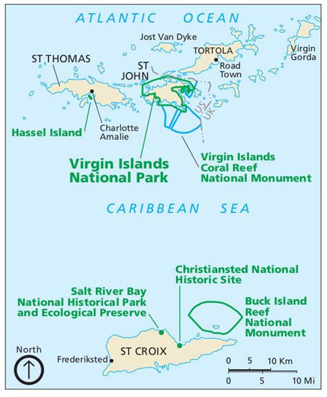 Virgin Islands National Park Map - Lenna Nicolle