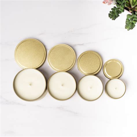 8 Oz Gold Candle Tin Candlescience