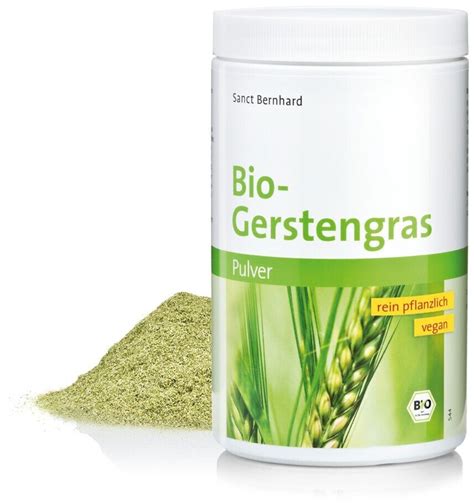 Kräuterhaus Sanct Bernhard Bio Gerstengras Pulver 400 g ab 12 00