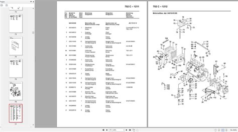 JCB Vibromax Vibrating Tandem Roller W 752 C Parts Catalog JKC7809000