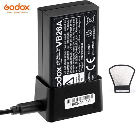 Godox VB26A Battery W VC26 Charger For Godox V1 C V1 S V1 N V1 F V1 O