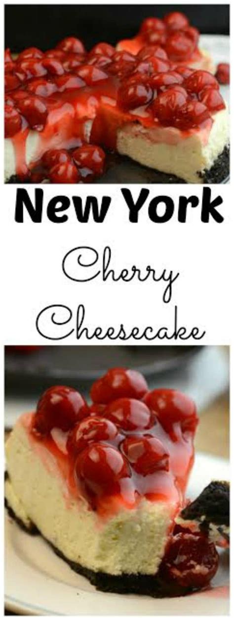 Try This Delicious New York Cherry Cheesecake It Is Amazing A Recipe Card That Cherry