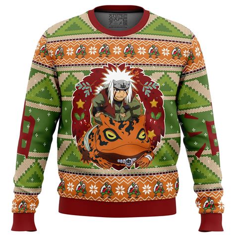 Chibi Jiraiya Naruto Ugly Christmas Sweater Otaku Treasure