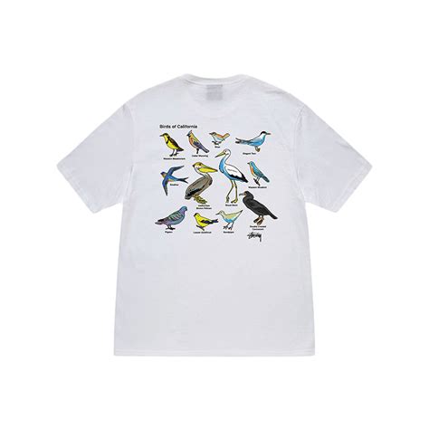 Stussy California Birds Tee WhiteStussy California Birds Tee White OFour