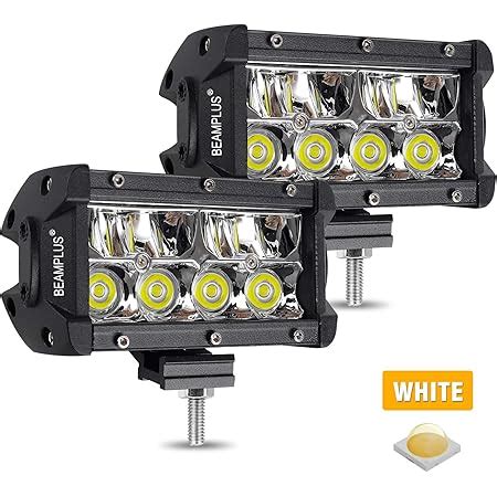 Barra De Luz Led Nilight Cm W Curvado Triple Fila Flood Spot