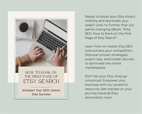 Etsy Seo How To Rank On The First Page Of Etsy Search Ebook Rank High On Etsy And Boost Sales