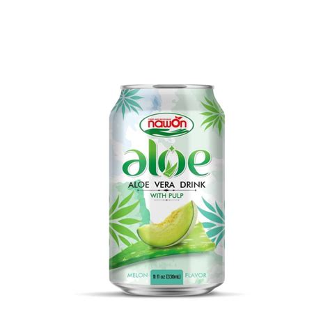 Nawon Aloe Vera Drink With Pulp Strawberry Flavor Can Ml