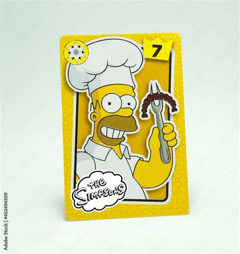 The Simpsons Homer Jay Simpson Playing Card With The Image Of The