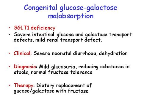 Glucose Galactose Malabsorption Aka Sglt 1 Deficiency