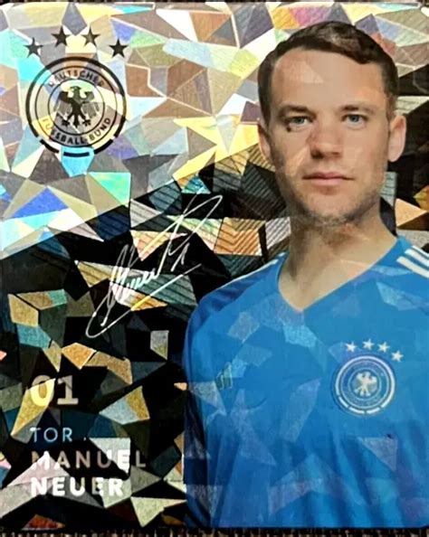 Rewe Dfb Glitzer Sammelkarte Fu Ball Wm Neuer Nr Eur