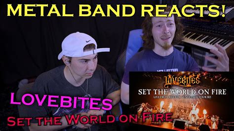 LOVEBITES Set The World On Fire Live REACTION Metal Band Reacts