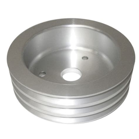 Cj Classic Trucks 3 Groove Crankshaft Pulley Aluminum Satin For Short
