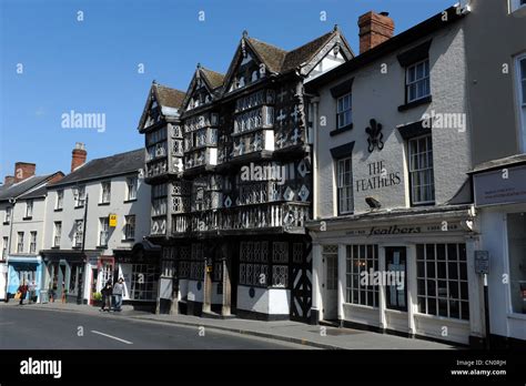 The Feathers Hotel Ludlow Shropshire Uk Stock Photo - Alamy