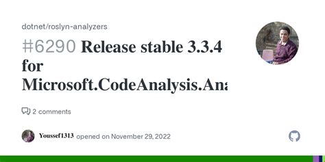 Release Stable 3 3 4 For Microsoft CodeAnalysis Analyzers Issue 6290