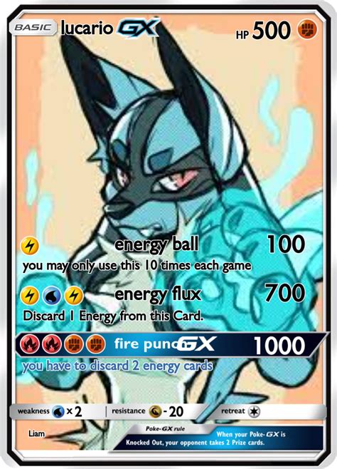 lucario card - PokeCardMaker