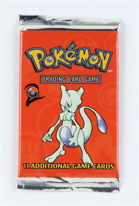 Pokemon Base Set Booster Pack Mewtwo Art Pokemon Sealed Products