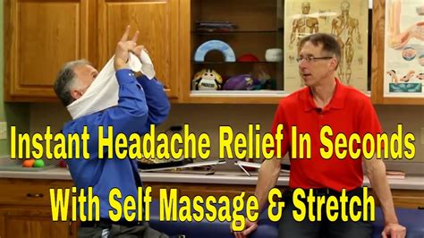 Instant Headache Relief In Seconds With Self Massage And Stretch Techniques Youtube