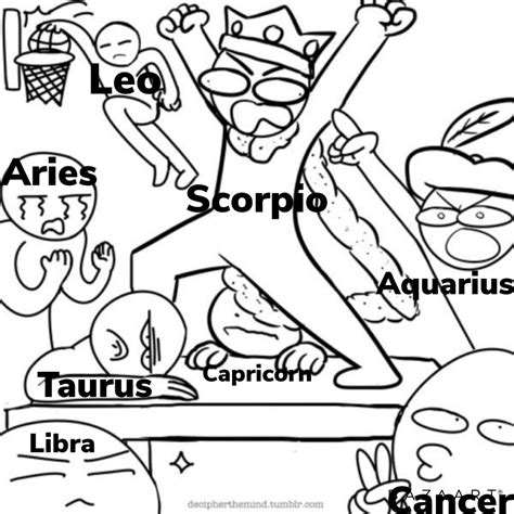 Pin By P On Zodiac Dessin Zodiac Signs Funny Zodiac Signs Zodiac