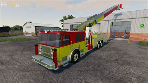 Ladder Fire Truck v 1.0 - FS19 mods / Farming Simulator 19 mods