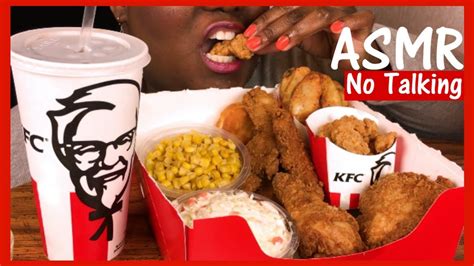 Asmr No Talking Kfc Fried 🍗chicken Extreme Crunchy Eating Sounds 먹방