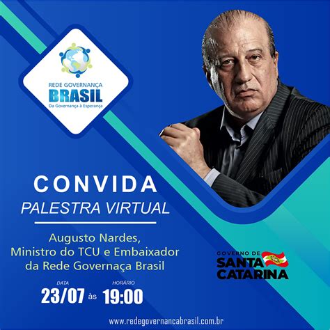 Live Com Augusto Nardes Ministro Do Tcu E Embaixador Da Rede De