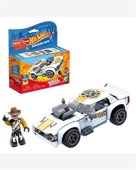Riachuelo Blocos De Encaixe Mega Construx Hot Wheels Carro Rodger Dodger Mattel