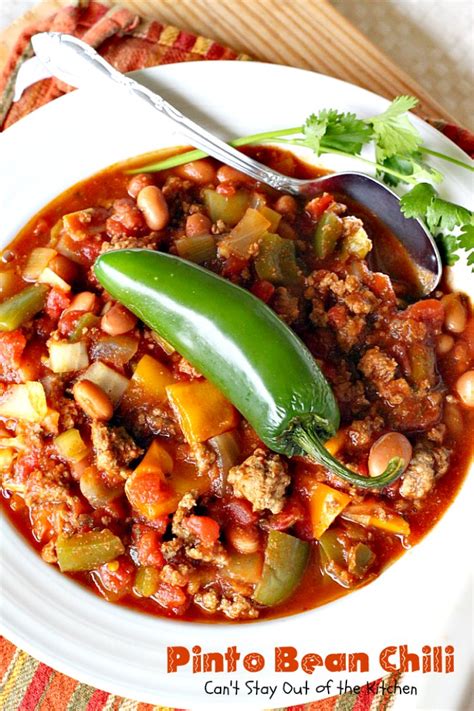 Pinto Bean Chili Cant Stay Out Of The Kitchen