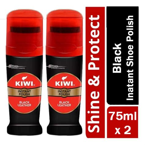 Kiwi Liquid Wax Rich Shine And Protect Instant Polish Shoe Polish Black