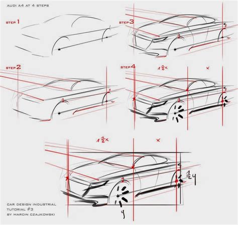 Industrial Design Sketches Car