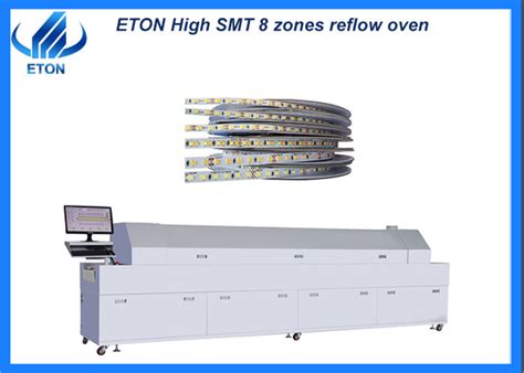 8 Zones Smt Reflow Oven Full Hot Air Modular Heating Structure