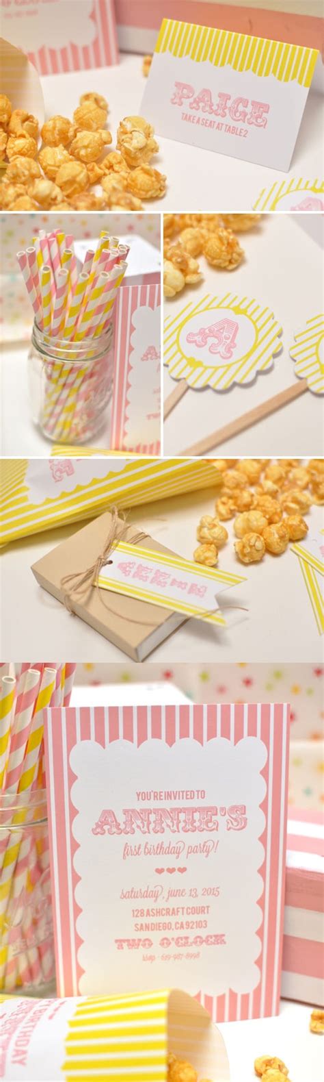 Love The Pink And Yellow Party Custom Party Party Goodies