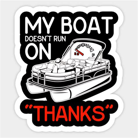 Captain Pontoon Boat Pontune Boat Pontoon Boat Sticker TeePublic