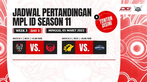 Live Regular Season Mpl Id S Minggu Ke Hari Dunia Games