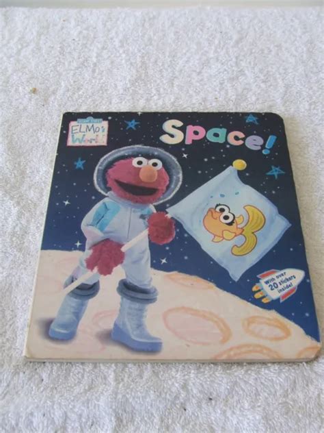 SESAME STREET ELMO'S WORLD SPACE BOARD BOOK VINTAGE NO STICKERS c2004 ABC BOOKS £15.67 - PicClick UK