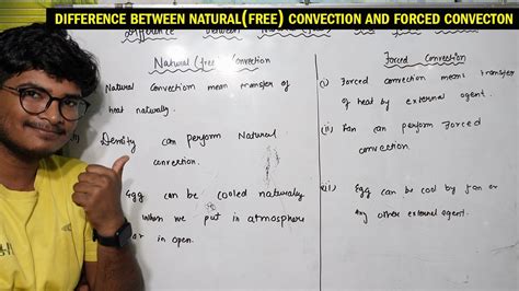 Difference Between Natural Free And Forced Convection Natural And