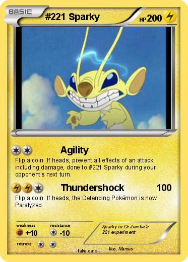 Pokémon 221 Sparky Agility My Pokemon Card