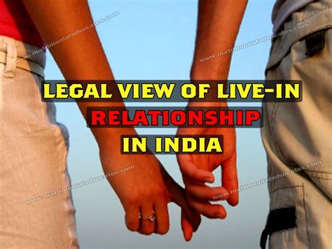 Legal View Of Live In Relationship In India