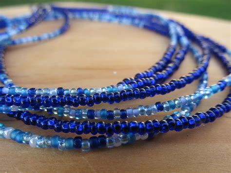 Blue My Mind Strand Waistbeads Royal Waistbeads Clasp Waist Beads