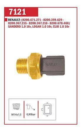 Interruptor Pressao De Oleo Clio Logan Sandero 1 0 2000 2016 MARFLEX