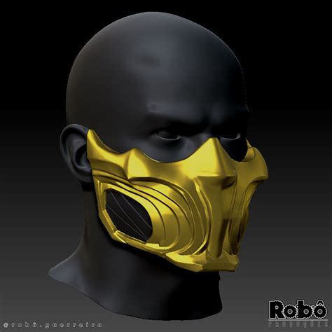 STL File Mortal Kombat 1 Scorpion Mask 2023 3D Printing Design To