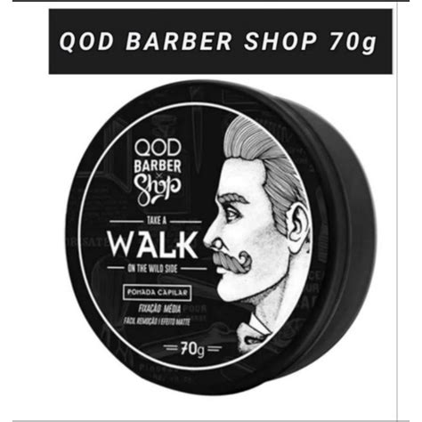 Pomada Capilar Qod Barber Shop Walk 70g Shopee Brasil