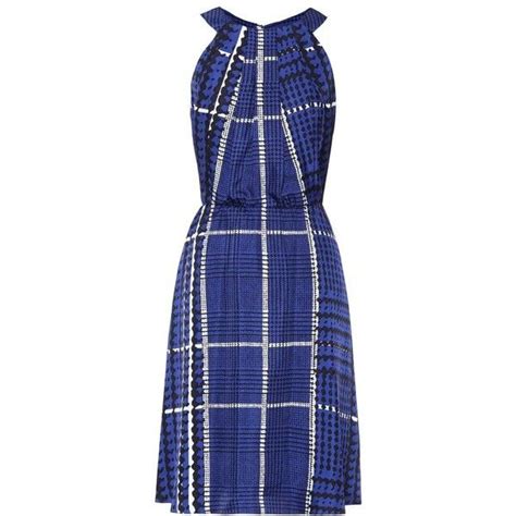 Oscar De La Renta Printed Silk Dress 2 055 Liked On Polyvore