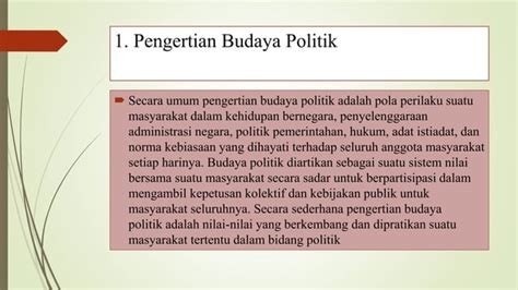 Budaya Politik Ppt Pptx