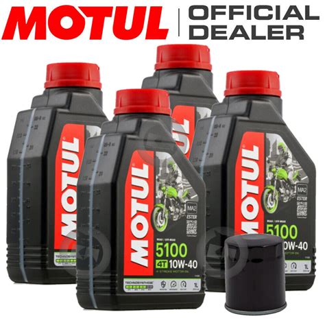 KIT TAGLIANDO OLIO MOTUL 5100 10W40 FILTRO KAWASAKI VN 900 VULCAN